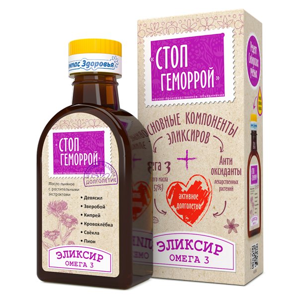 Эликсир "Стоп Геморрой" Компас Здоровья